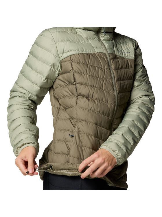 Columbia Columbia Kurtka przejściowa Columbia Westridge Hooded Down Jacket Zielony Regular Fit