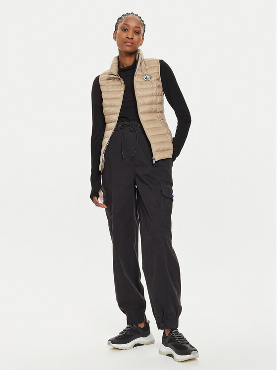 Jott Jott Bezrękawnik Seda P000WDOW04 Beżowy Slim Fit