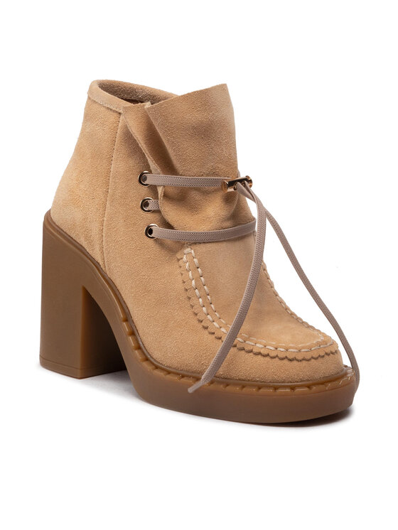 Simple Simple Stiefeletten SL-34-02-000074 Beige