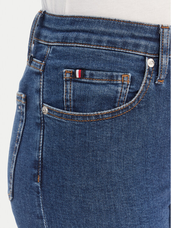 Tommy Hilfiger Tommy Hilfiger Traperice WW0WW47689 Plava Skinny Fit