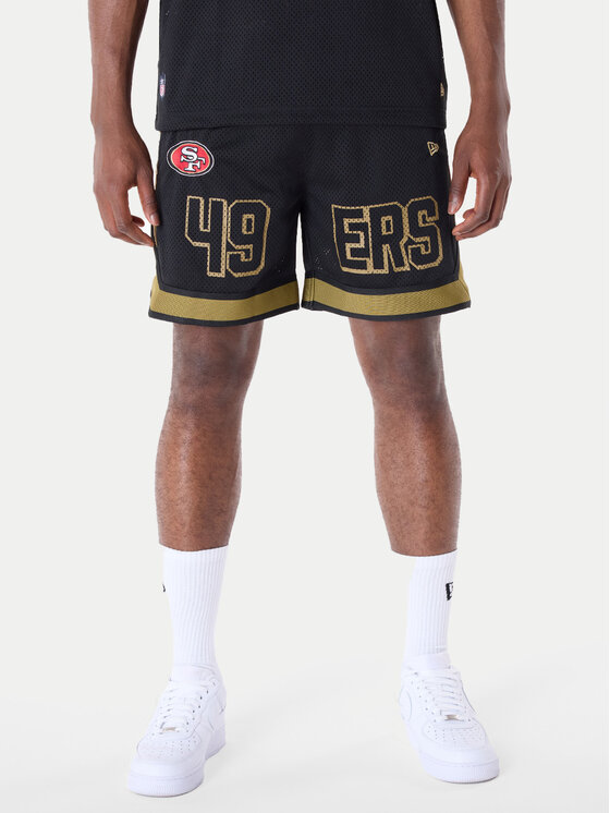 New Era Športové kraťasy NFL Saf49E Graphic 60596398 Čierna Regular Fit