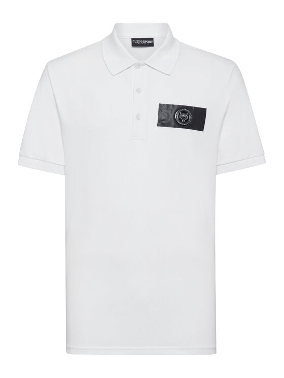 Plein Sport Plein Sport Polo 7833 Biały Slim Fit