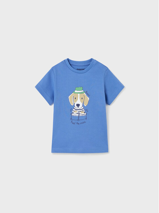 Mayoral Mayoral 3-dílná sada t-shirt, top a kraťasy 1644 Barevná