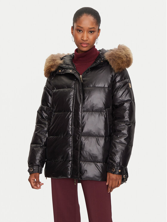 Fracomina Fracomina Zimní bunda FJ24WC3002O45601 Černá Regular Fit