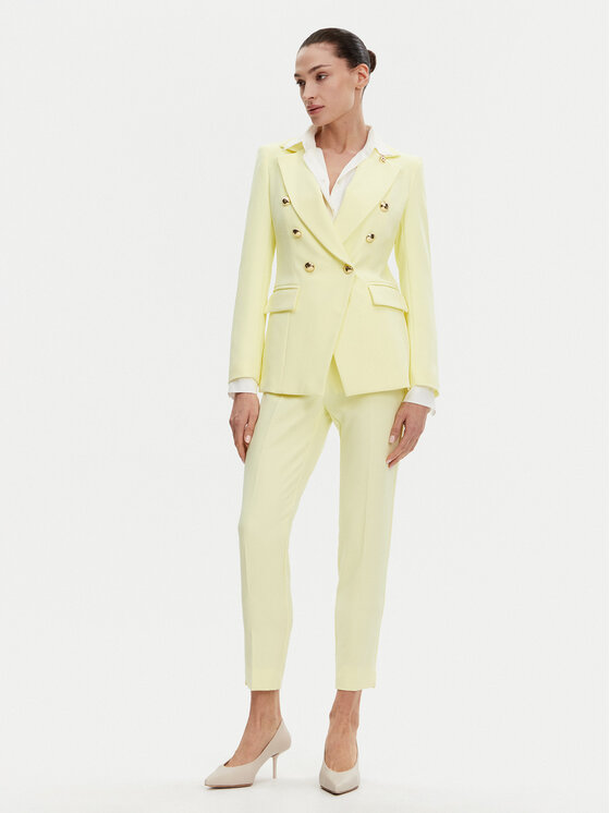 Maryley Maryley Riidest püksid 25EB52Z/M24/43LL Kollane Regular Fit