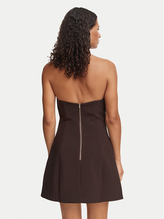 Bardot Bardot Коктейлна рокля Venya 60479DB Кафяв Slim Fit