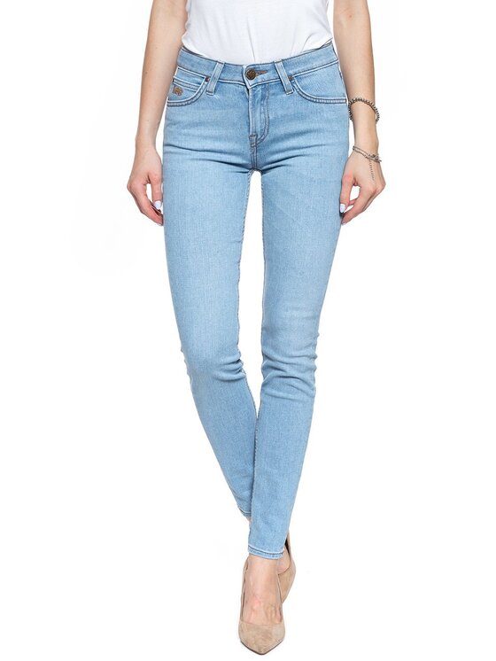 Lee Lee Jeansy SCARLETT Niebieski Skinny Fit