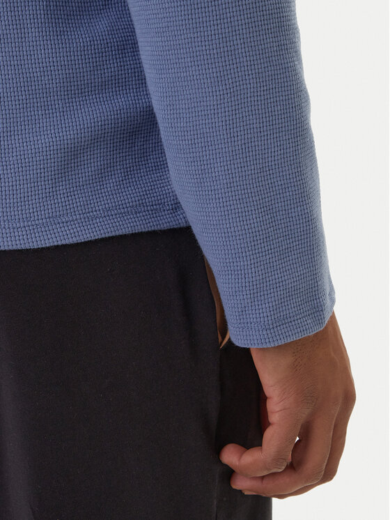 BOSS BOSS S dlhými rukávmi Waffle 50535885 Modrá Regular Fit
