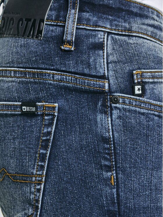 BIG STAR BIG STAR Jeansy TERRY_502 Granatowy Slim Fit