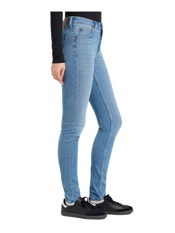 Lee Lee Jeansy Scarlett High Niebieski Slim Fit