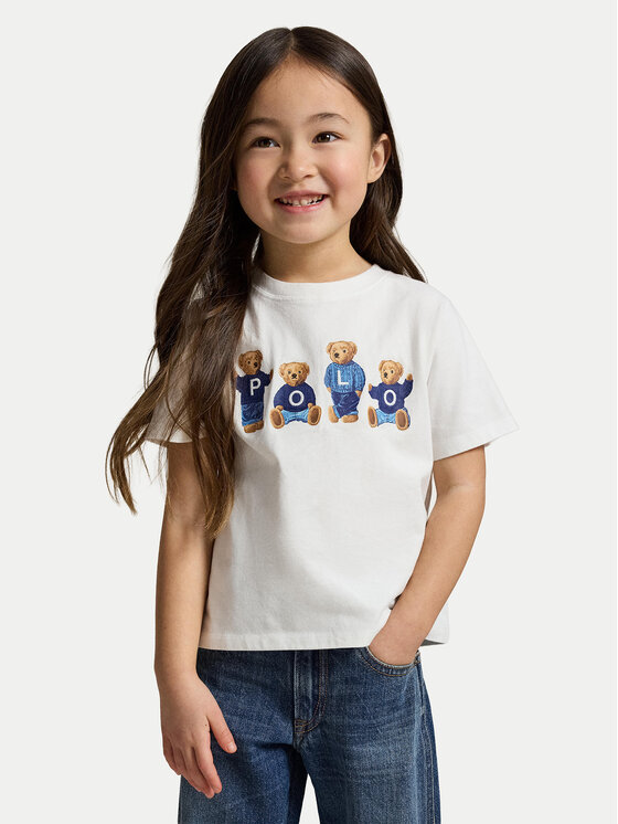 Polo Ralph Lauren T-Shirt 312A11851001 Biały Regular Fit