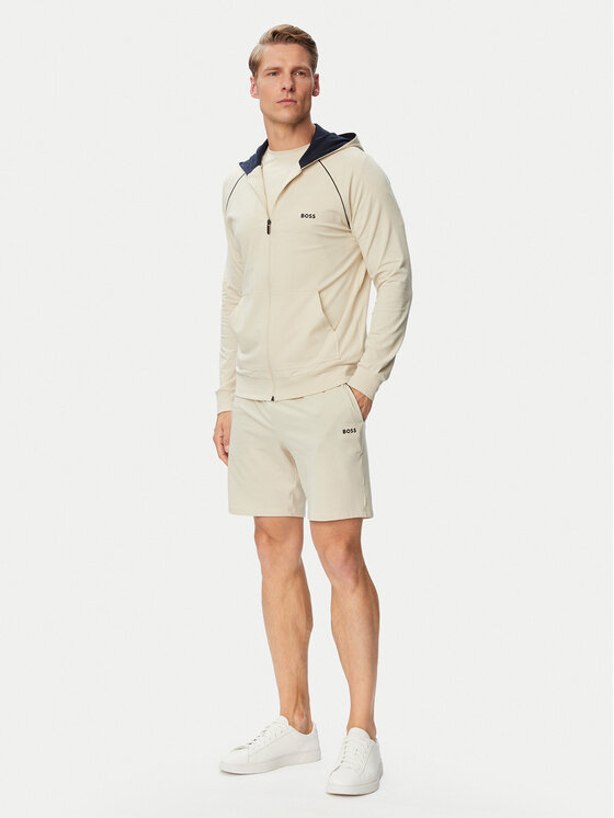 BOSS BOSS Pantaloncini sportivi Mix&Match 50515314 Crema Regular Fit