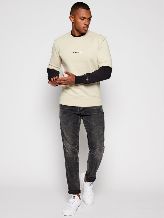 Champion Sweatshirt 215285 Beige Regular Fit Modivo