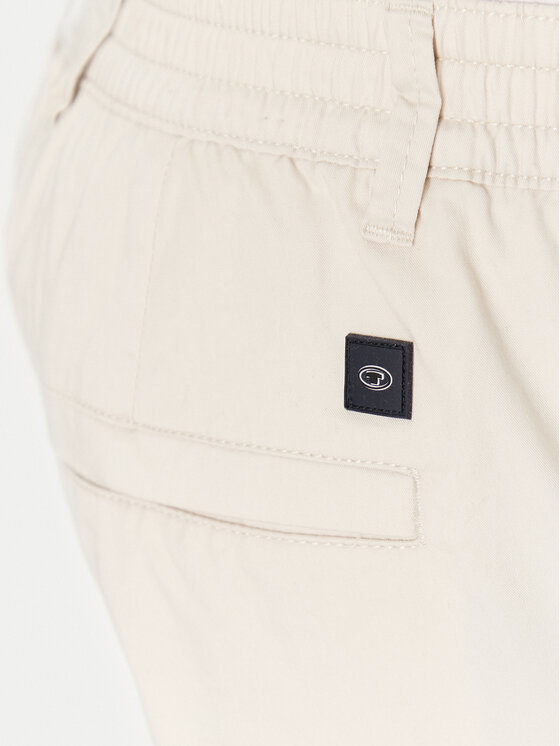 Tom Tailor Tom Tailor Medžiaginės kelnės 1044711 Smėlio Regular Fit