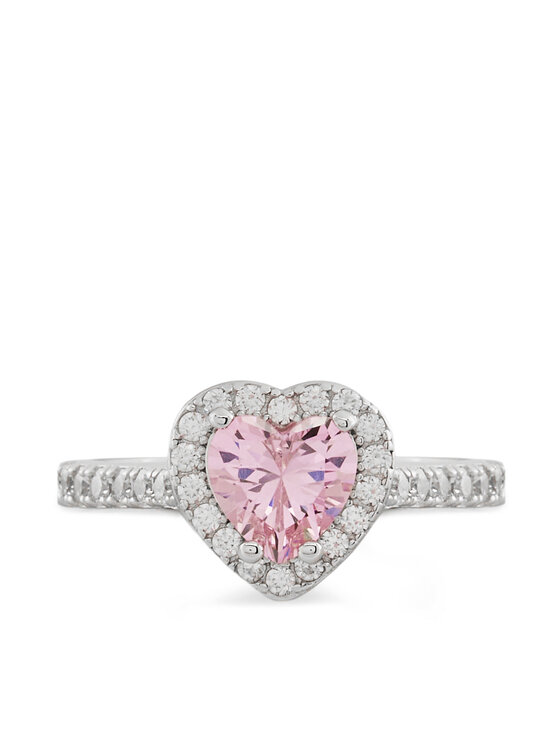ICED STUFF ICED STUFF Δαχτυλίδι Heart Gem Λευκόχρυσο