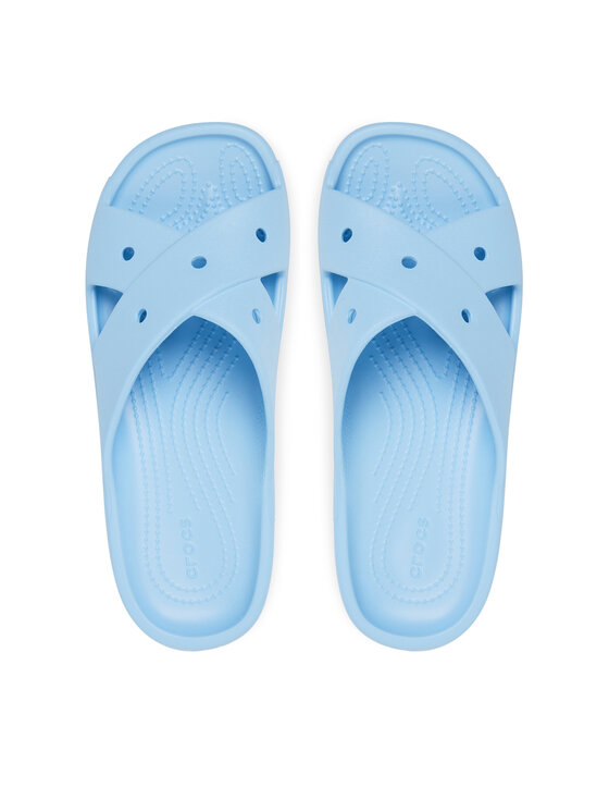 Crocs Crocs Klapki Classic Women's Cross Strap 210840 Niebieski