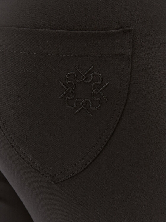 Rinascimento Rinascimento Hlače iz tkanine CFC0116016003 Črna Slim Fit