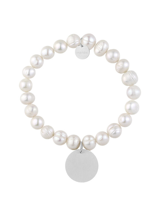Manoki manoki Bransoletka BA1058 Biały