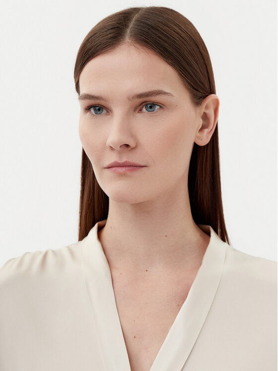 Motivi Motivi Blusa 2732W000635N Écru Relaxed Fit