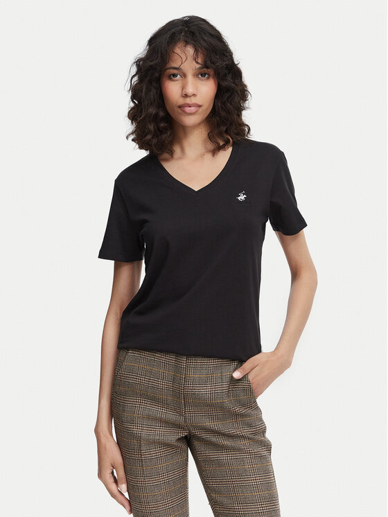 Beverly Hills Polo Club Tricou P-SS26W-TS516518 Negru Regular Fit