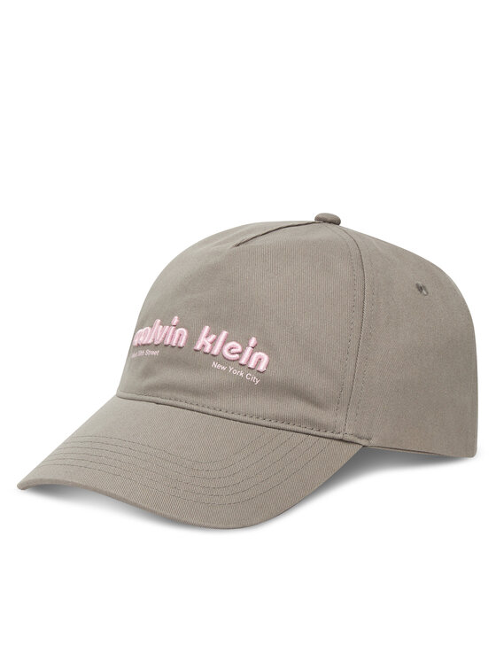 Calvin Klein Calvin Klein Cappellino Small Monogram LV04G5061G Grigio