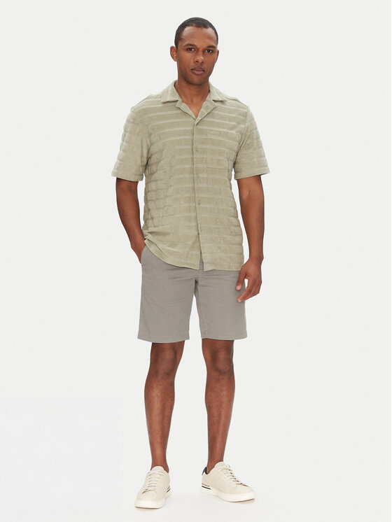 HUGO HUGO Koszula Ellino 50539351 Zielony Relaxed Fit