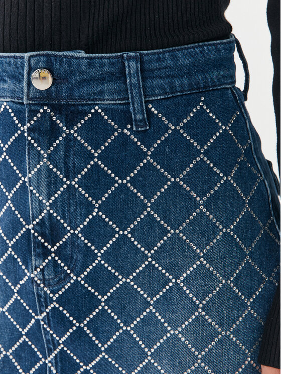 Guess Guess Farmer szoknya Carlie W3YD0Q D55H1 Kék Regular Fit