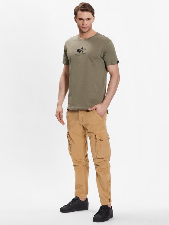 Alpha Industries Alpha Industries Kalhoty z materiálu Task Force 106203 Béžová Tapered Fit