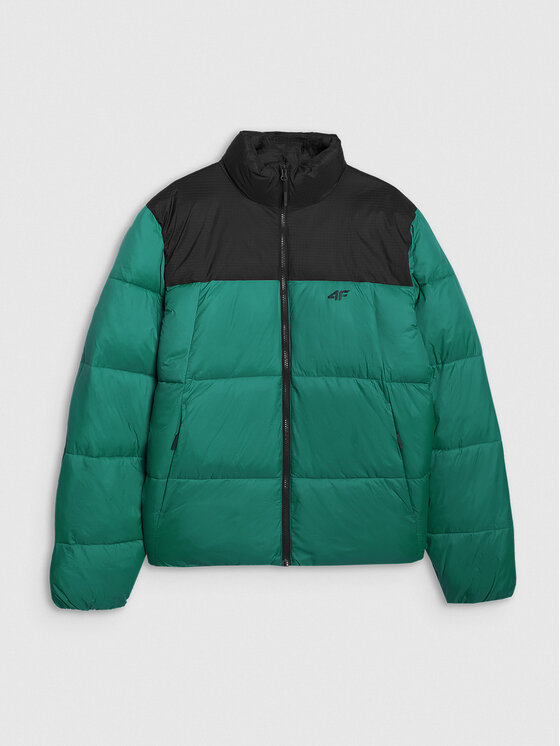 4F 4F Kurtka puchowa MULTI ACTIVE Zielony Regular Fit