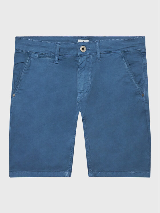 Pepe Jeans Bavlnené šortky Blueburn Short PB800726C75 Modrá Regular Fit