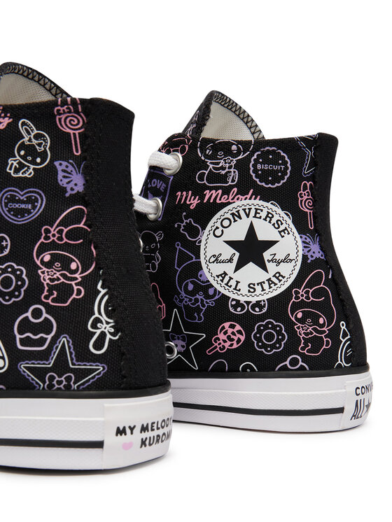 Converse Converse Sportbačiai Chuck Taylor All Star Hi X My Melody Kuromi A24938C Juoda