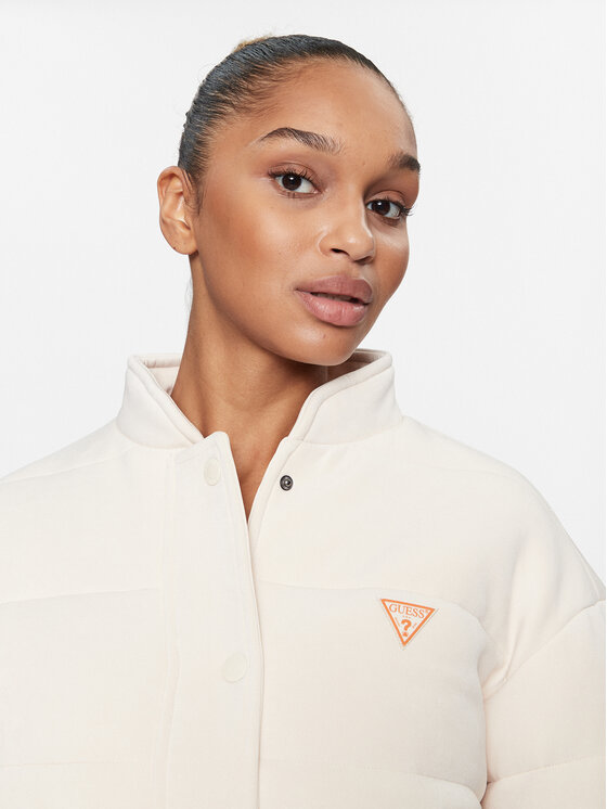 Guess Guess Kurtka puchowa V3BL00 KBC00 Écru Regular Fit
