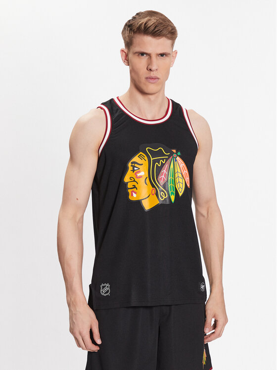 47 Brand Tank Top Chicago Blackhawks 47 Grafton Tank Crna Regular Fit