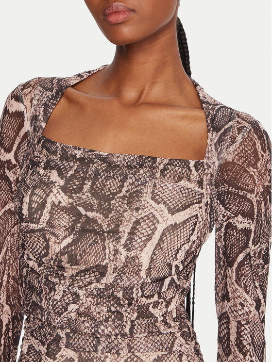 Guess Guess Abito da cocktail W5BK65 KCZC2 Beige Slim Fit