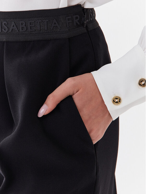 Elisabetta Franchi Elisabetta Franchi Kratke hlače iz tkanine SH-014-32E2-V200 Črna Regular Fit