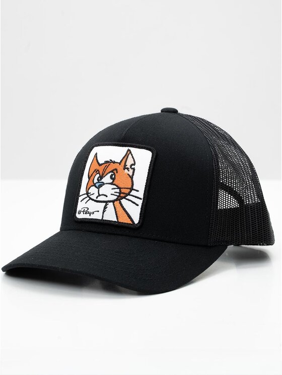 Smerfy Smerfy Czapka z daszkiem Trucker Czarna Smerfy Klakier Patch uni Czarny