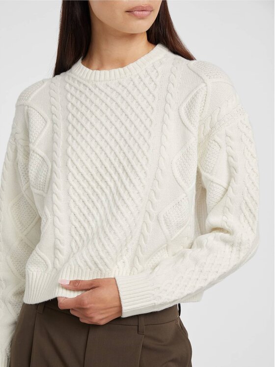 Guess Jeans Guess Jeans Πουλόβερ 178813 Μπεζ Classic Fit