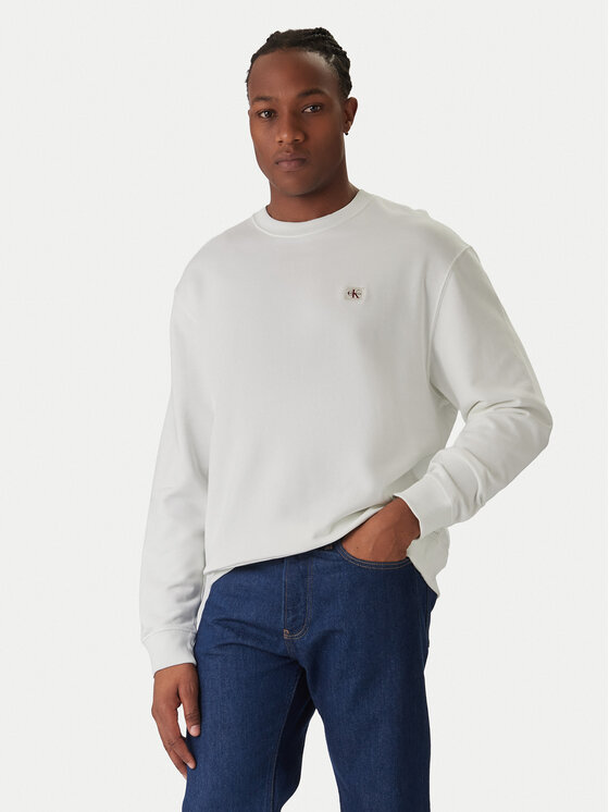 Calvin Klein Jeans Calvin Klein Jeans Mikina LV04RC273G Bílá Regular Fit