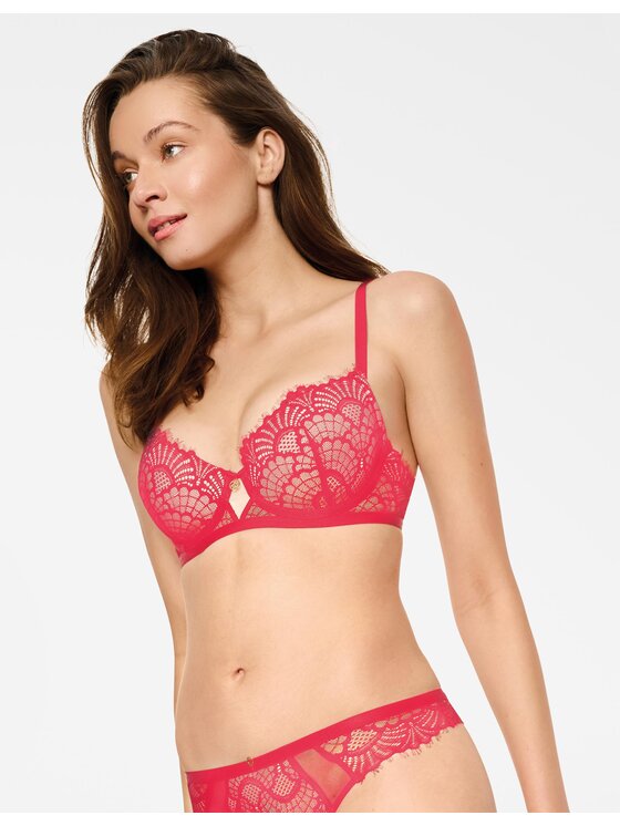 Esotiq Esotiq Biustonosz push-up 39545 Czerwony