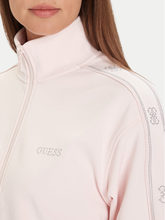Guess Guess Majica dugih rukava V5BQ15 KCX22 Ružičasta Regular Fit