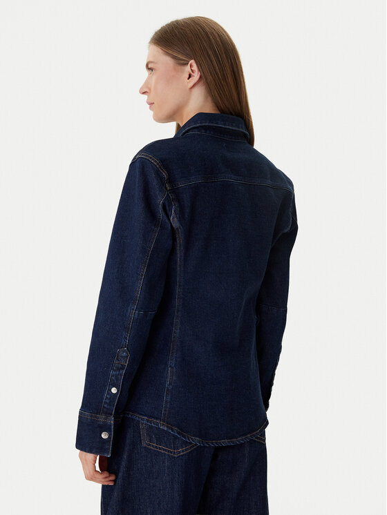 Calvin Klein Jeans Calvin Klein Jeans džínová košile LV047E709G Tmavomodrá