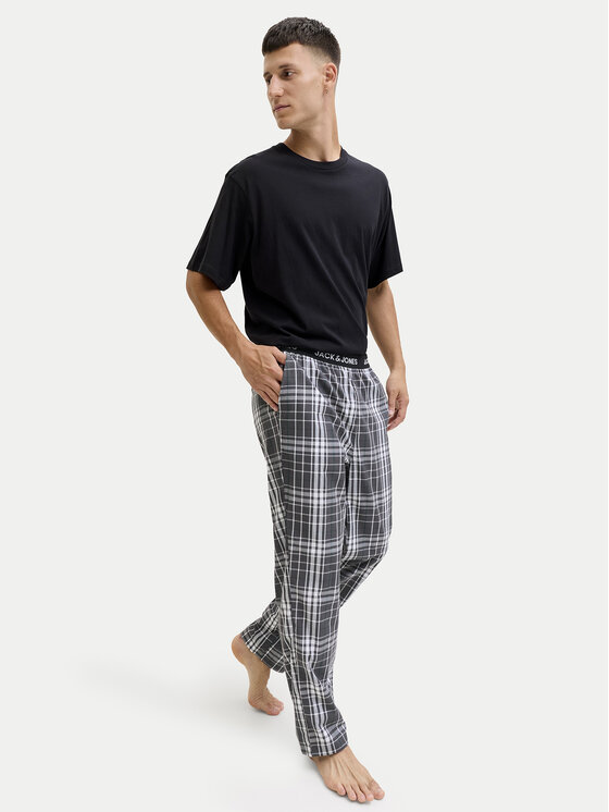 Jack & Jones Jack & Jones Pijama Luca 12266993 Negru Standard Fit