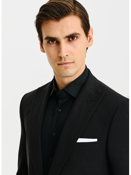 Pako Lorente Pako Lorente Marynarka P25SF-3G-012 Czarny Slim Fit