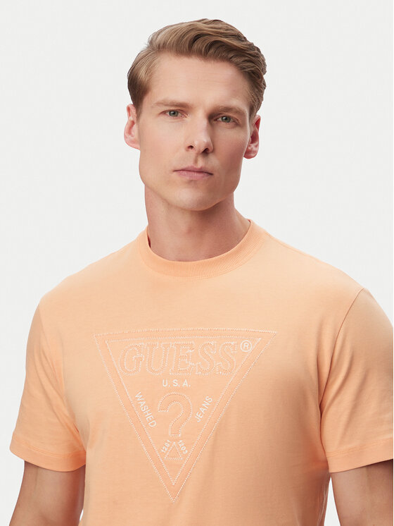 Guess Guess Tričko M6GI15 K3008 Oranžová Regular Fit