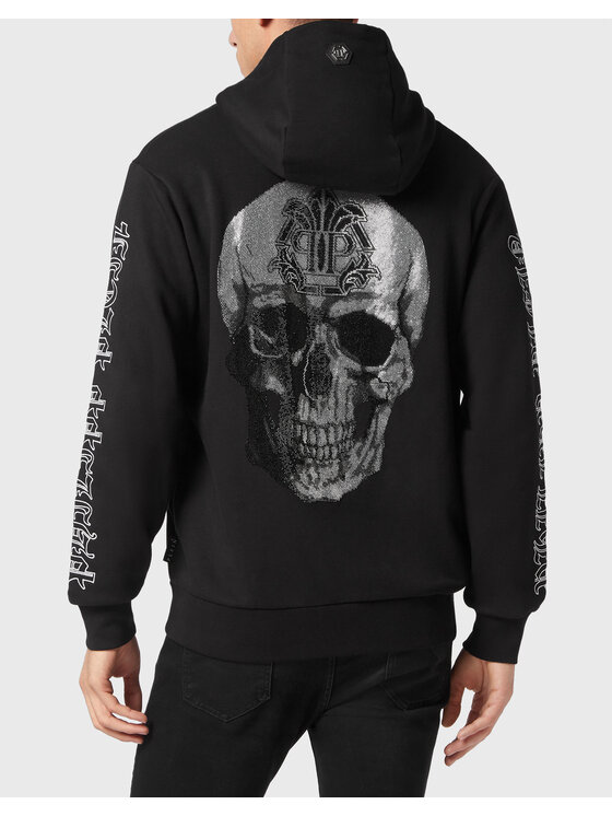 PHILIPP PLEIN PHILIPP PLEIN Bluza 1027 Czarny Regular Fit