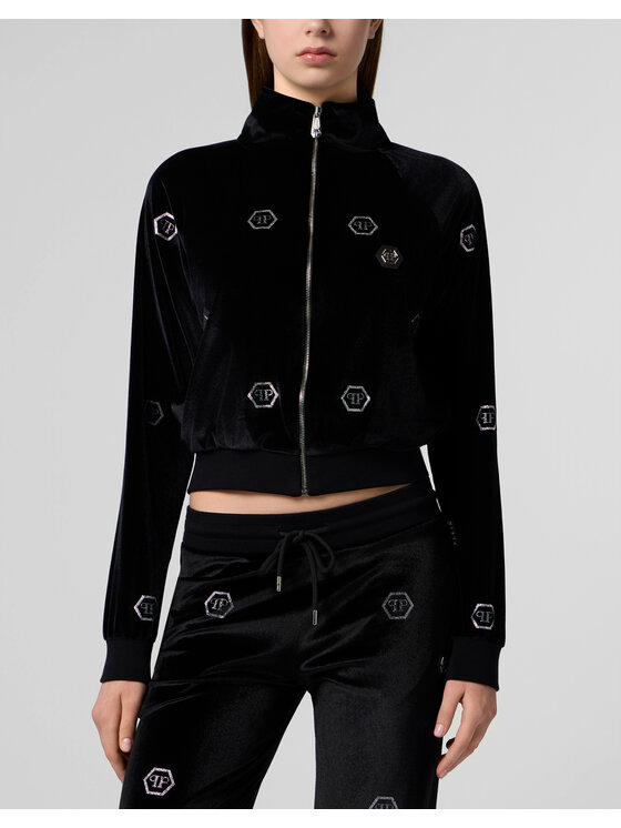 PHILIPP PLEIN PHILIPP PLEIN Bluza 29727 Czarny Jogger Fit