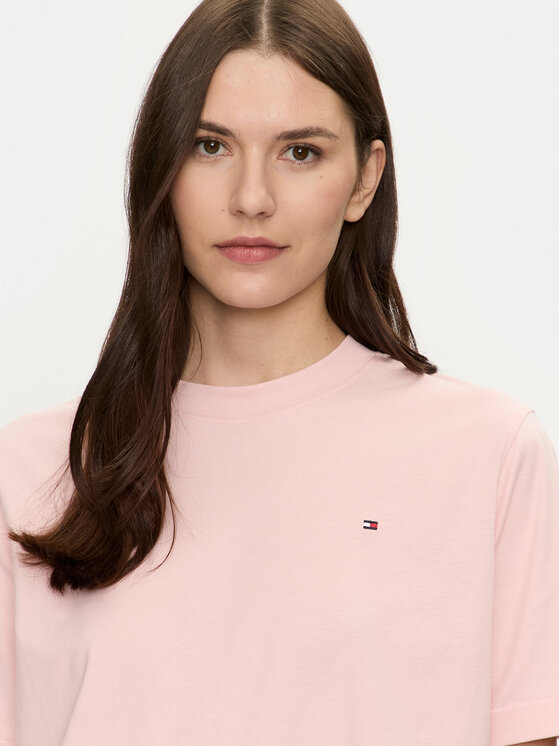 Tommy Hilfiger Tommy Hilfiger Тишърт Modern Flag WW0WW43597 Розов Relaxed Fit