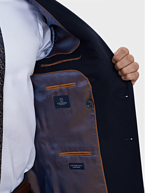 Evenemen Evenemen Garnitur Senatt Granatowy Slim Fit