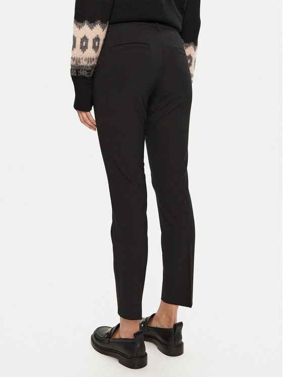 Marella Marella Hlače Gerona 2423136052 Crna Straight Fit