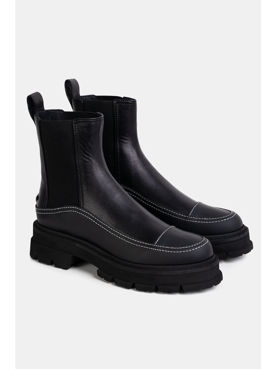 Emporio Armani Emporio Armani Polokozačky X3M363 XN983 Černá